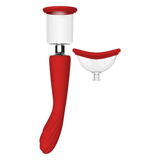 Dream Toys Georgia double stimulator with suction function red