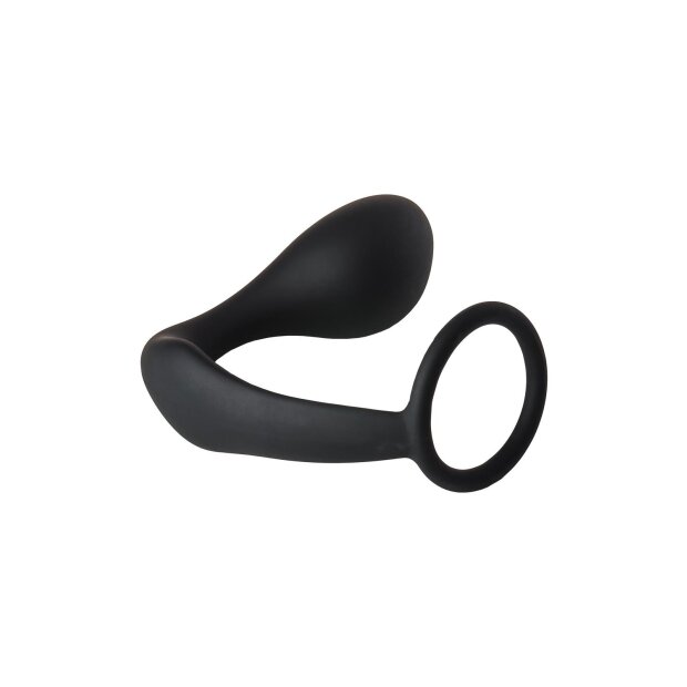 Dream Toys Fantasstic anal plug with cock ring black 3.5 cm