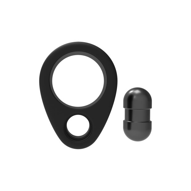 Dream Toys Ramrod cock ring with weighted ball black
