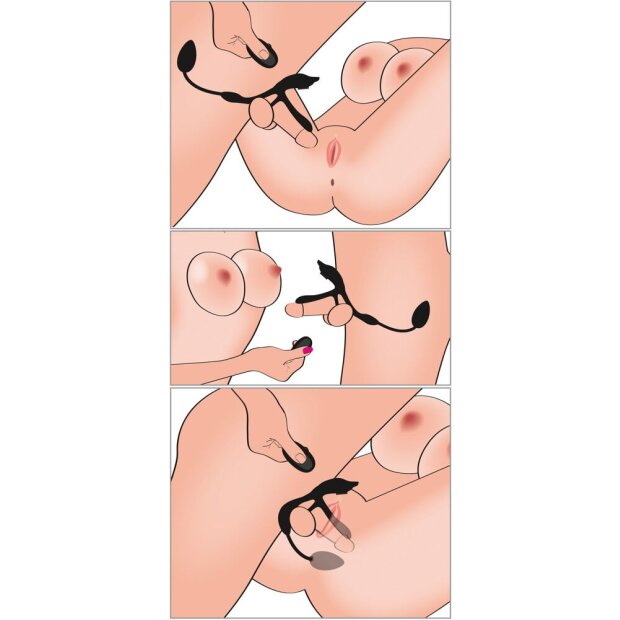 You2Toys Couples Choice Function Paarvibrator Schwarz 8,5 cm ø 3,5 cm