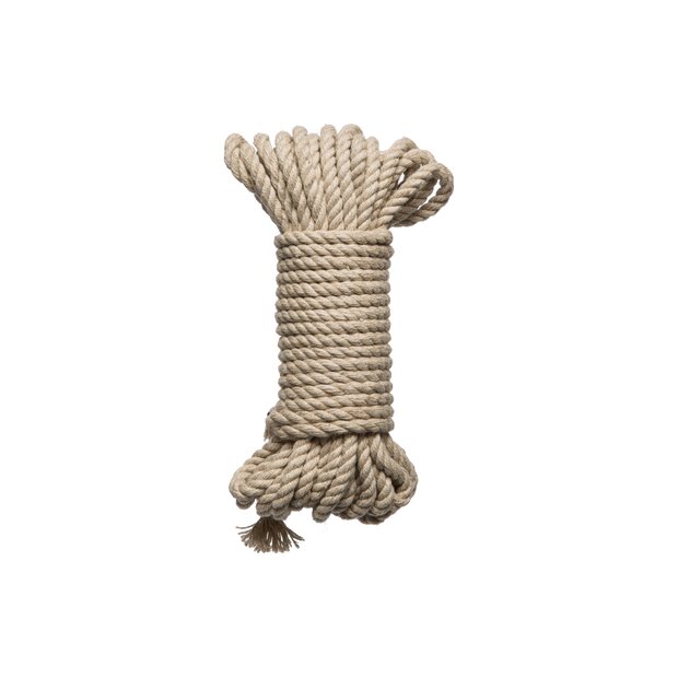 Doc Johnson Bind and Tie - 6mm Hemp Bondage Rope - 30 ft - Natural