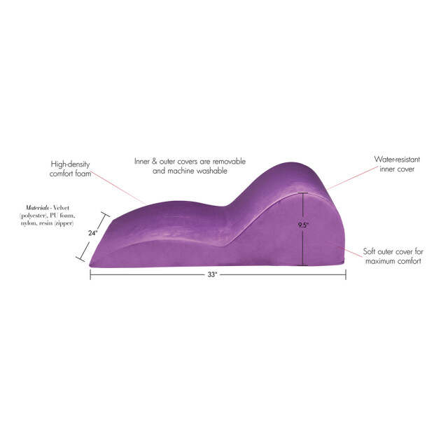 XR Brands Coussin damour profilé - Violet