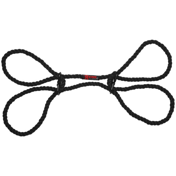 Doc Johnson Restrain 6mm Hemp Wrist or Ankle Cuffs Black