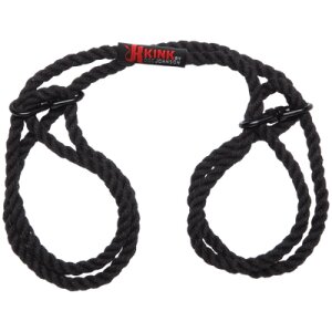 Doc Johnson Restrain 6mm Hemp Wrist or Ankle Cuffs Black