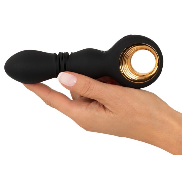 You2Toys Eternal Strong Thrusting Vibrator Schwarz 11,5 cm