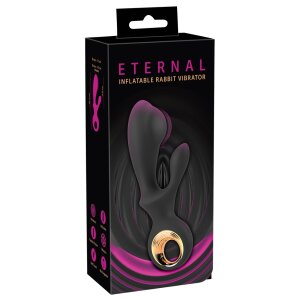 You2Toys Eternal Inflatable Rabbit Vibrator Schwarz