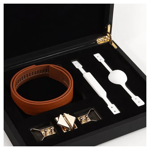 LOCKINK - Ball-Gag & Gag-bite Set - brown