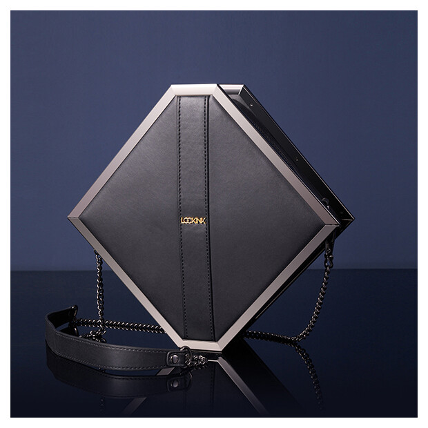 LOCKINK - Mysterious Square Kink Bag -  black
