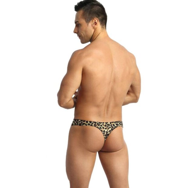 ANAIS Men String Mercury avec imprimé animalier S