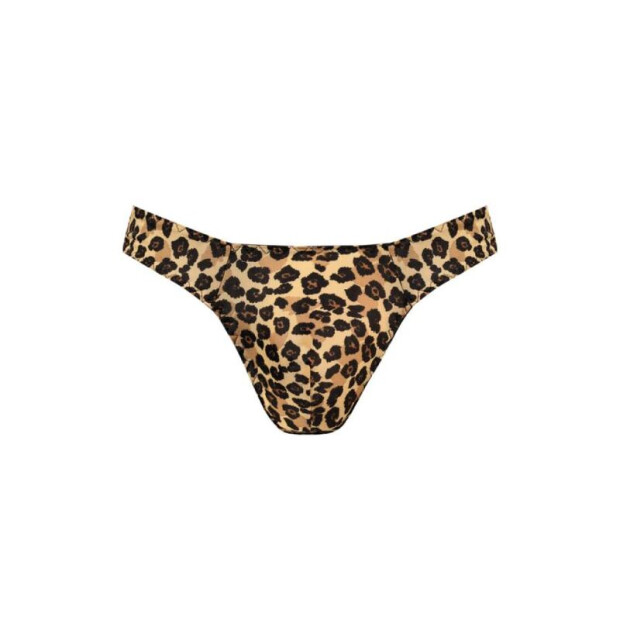 ANAIS Men String Mercury avec imprimé animalier S