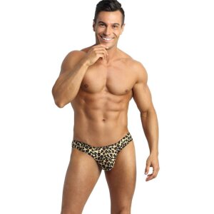 ANAIS Men String Mercury avec imprimé animalier S