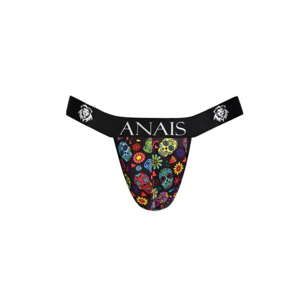 ANAIS Men Mexico Jockstrap avec têtes de mort colorées S