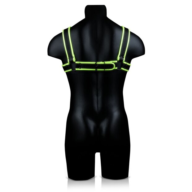 Chest Bulldog Harness Glow in the Dark S/M