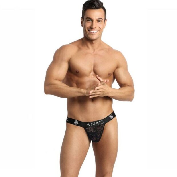 ANAIS Men Jockstrap Romance avec dentelle transparente S