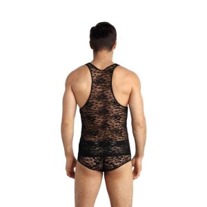 ANAIS Men Top Romance avec dentelle transparente S