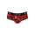 ANAIS Men Savage Jockslip avec imprimé animalier rouge, noir S
