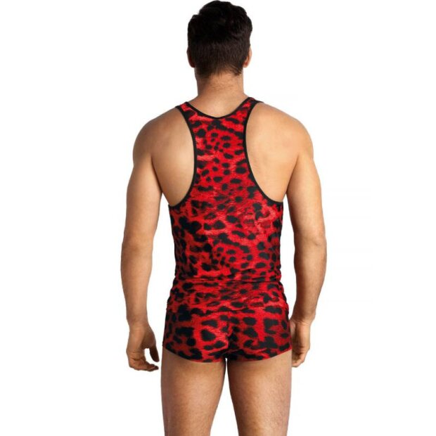 ANAIS Men Savage Top mit Animalprint S - XL