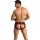 ANAIS Men Tribal Jockslip avec imprimé animalier rouge S