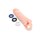 Size Up Silicone Realistic Penis Extender With Ball Loop Flesh