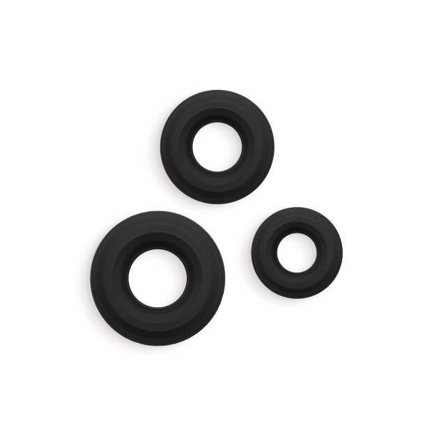 NS Novelties Renegade Fireman Rings Penisringe Schwarz ⌀ 4 cm, ⌀ 5 cm, ⌀ 6 cm