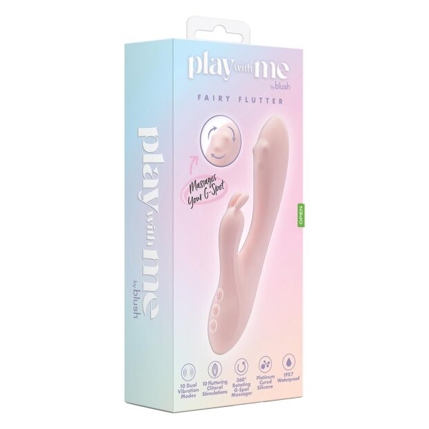 Blush Play with me Fairy Flutter Rabbit Vibrator Rosa 19,7 cm