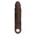 Shaft Vibrating Sheath Mahogany Penishülle Braun 19,8 cm ⌀ 4,0 cm