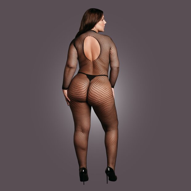 Le Désir Bodystocking Fishnet Structure - Open / Turtle - OSX - Black