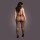 Le Désir Panty with Small Fishnet Structure - OSX - Black