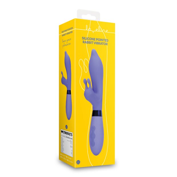 Loveline Silicone Pointed Rabbit Vibrator Lila 8,50 cm ⌀ 3,30 cm