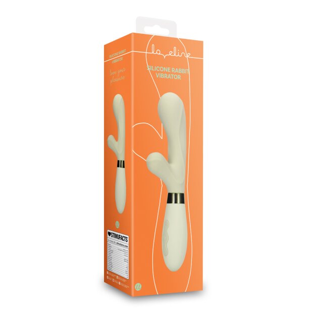 Loveline Silicone Rabbit Vibrator - Misty Green