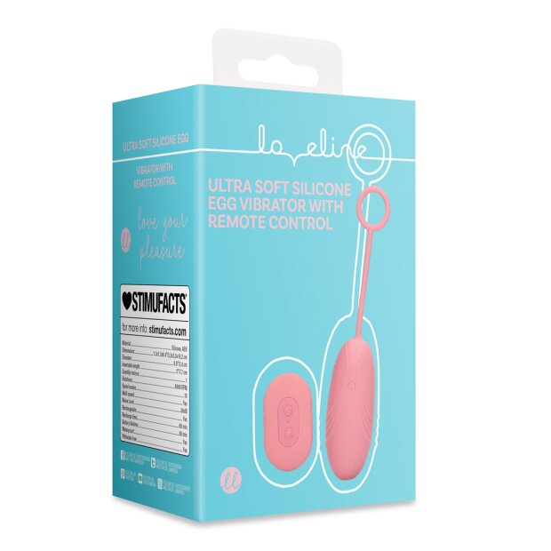 Loveline Ultra Soft Silicone Egg Vibrator Vibro-Ei Pink 7,7 cm ⌀ 2,4 cm