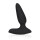 Loveline Smooth Vibrating Anal Plug with Remote Control - Licorice Black
