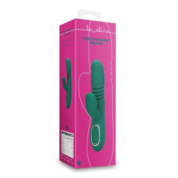 Loveline Thrusting Rabbit Vibrator Ancient Sea Türkis 10,10 cm ⌀ 3,40 cm