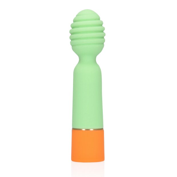 Loveline Ribbed Mini Vibrator Vibrator Grün 12,2 cm