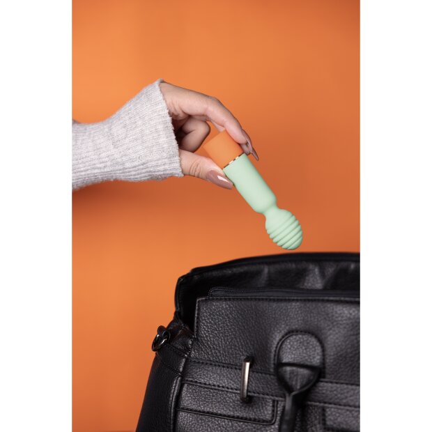 Loveline Ribbed Mini Vibrator Vibrator Grün 12,2 cm