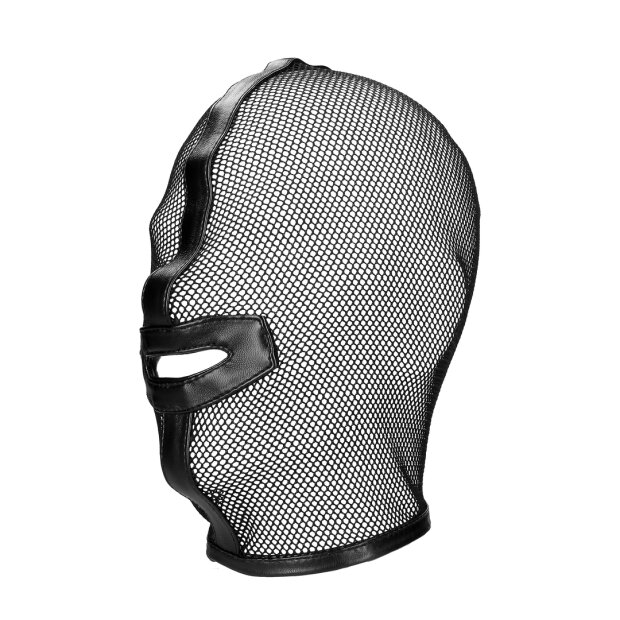 Shots - Ouch!  Fishnet Mask - Black