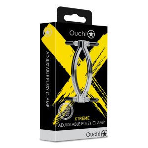 Shots - Ouch! Adjustable Pussy Clamp - Silver