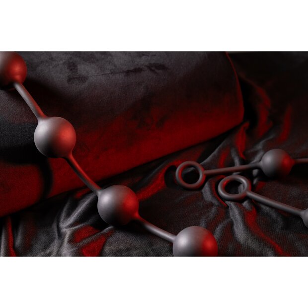 Shots - Ouch! Boules anales en silicone - moyennes - noires