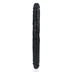 RealRock Slim Double Ended Dong Doppeldildo Schwarz 35,6 cm