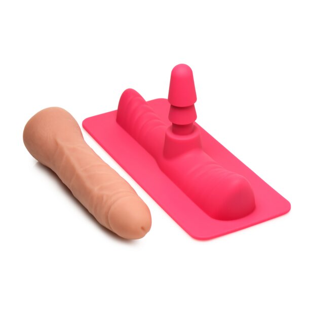 XR Brands Saddle Adapter with Dildo Sexmaschine Pink