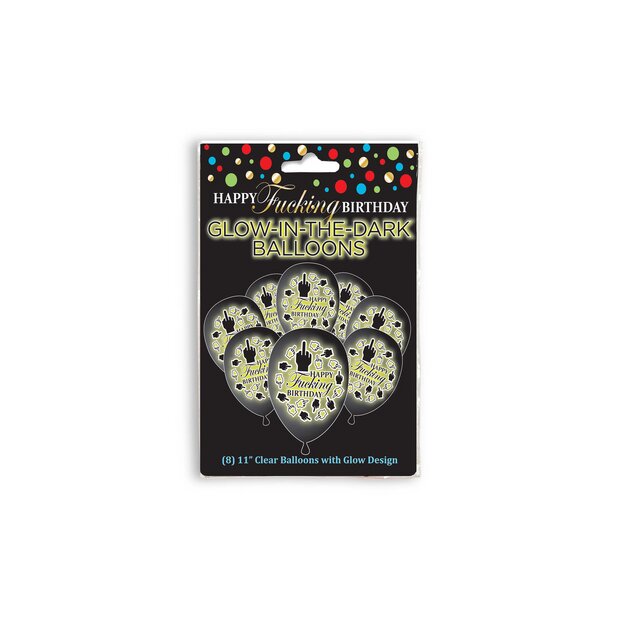 Happy Fing Birthday Glow Balloons