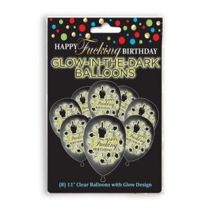 Happy Fing Birthday Glow Balloons