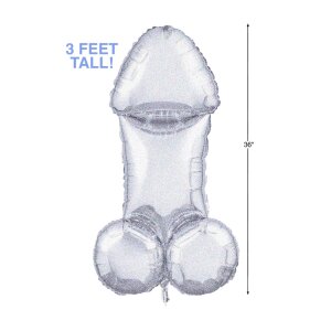 Glitteratti Disco Penis 3ft Mylar Balloons
