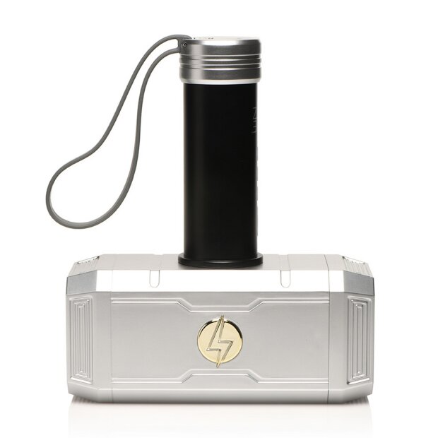 XR Brands Thunder Stroker Thors Hammer Masturbator mit Vibration Silber