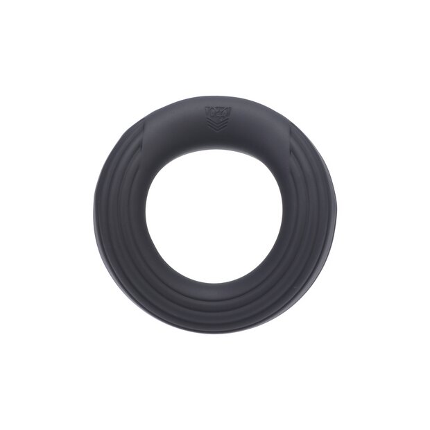 Doc Johnson Rev Cock Throbber - Vibrating Cockring - Black