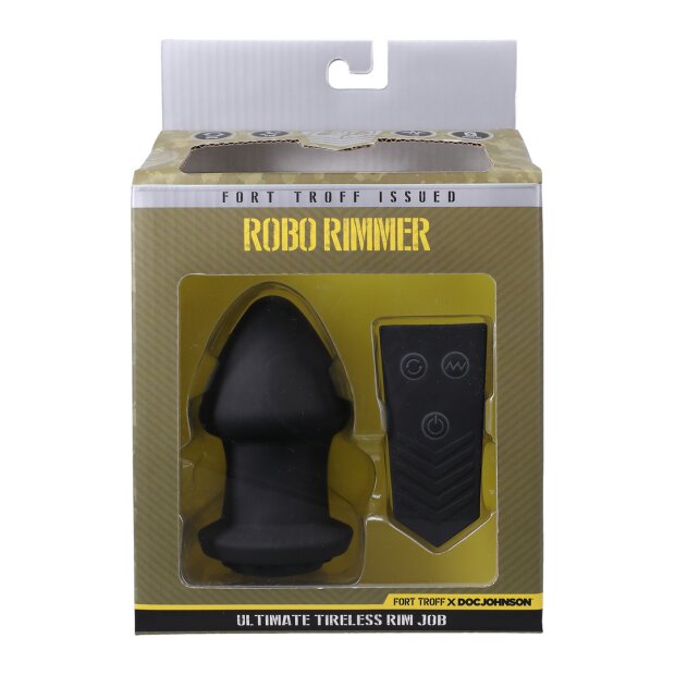 Doc Johnson Robo Rimmer X Vibrating Plug Analplug Schwarz ⌀ 6,1 cm