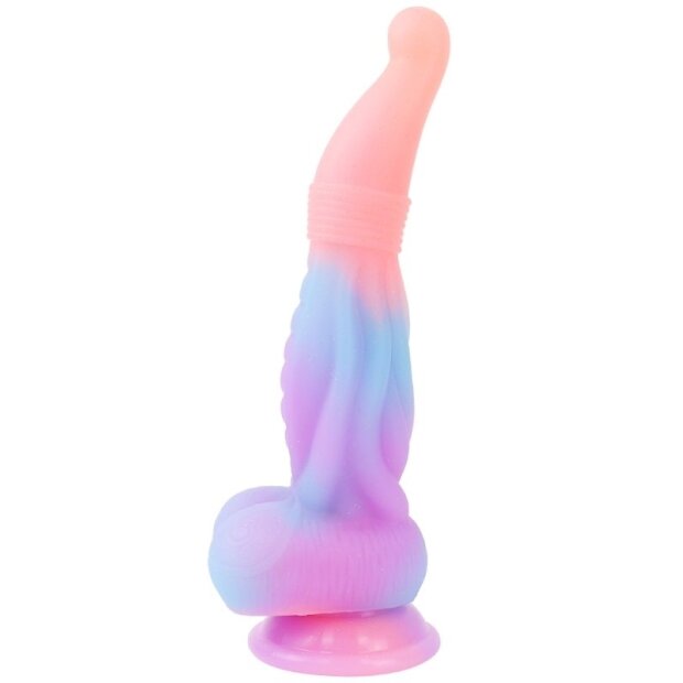 unicorny Alien Obruk Luminescent Spezialdildo Mehrfarbig 18 cm