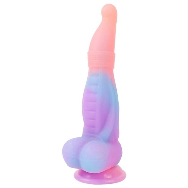 unicorny Alien Obruk Luminescent Spezialdildo Mehrfarbig 18 cm