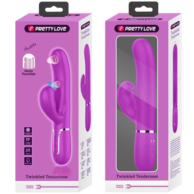 Pretty Love Perlita Multifunction 3 in 1 G-Spot Vibrator Violet