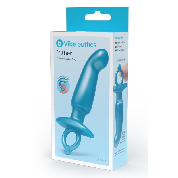B-Vibe Hither Plug Analplug Blau ⌀ 3,1 cm